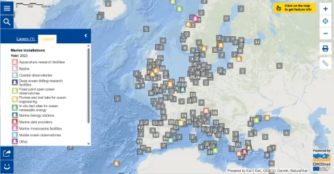 Map of the Week – Ocean Science – Marine Installations